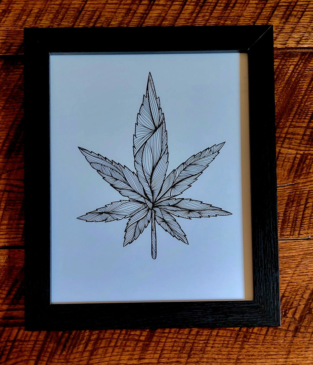 cannabis leaf print