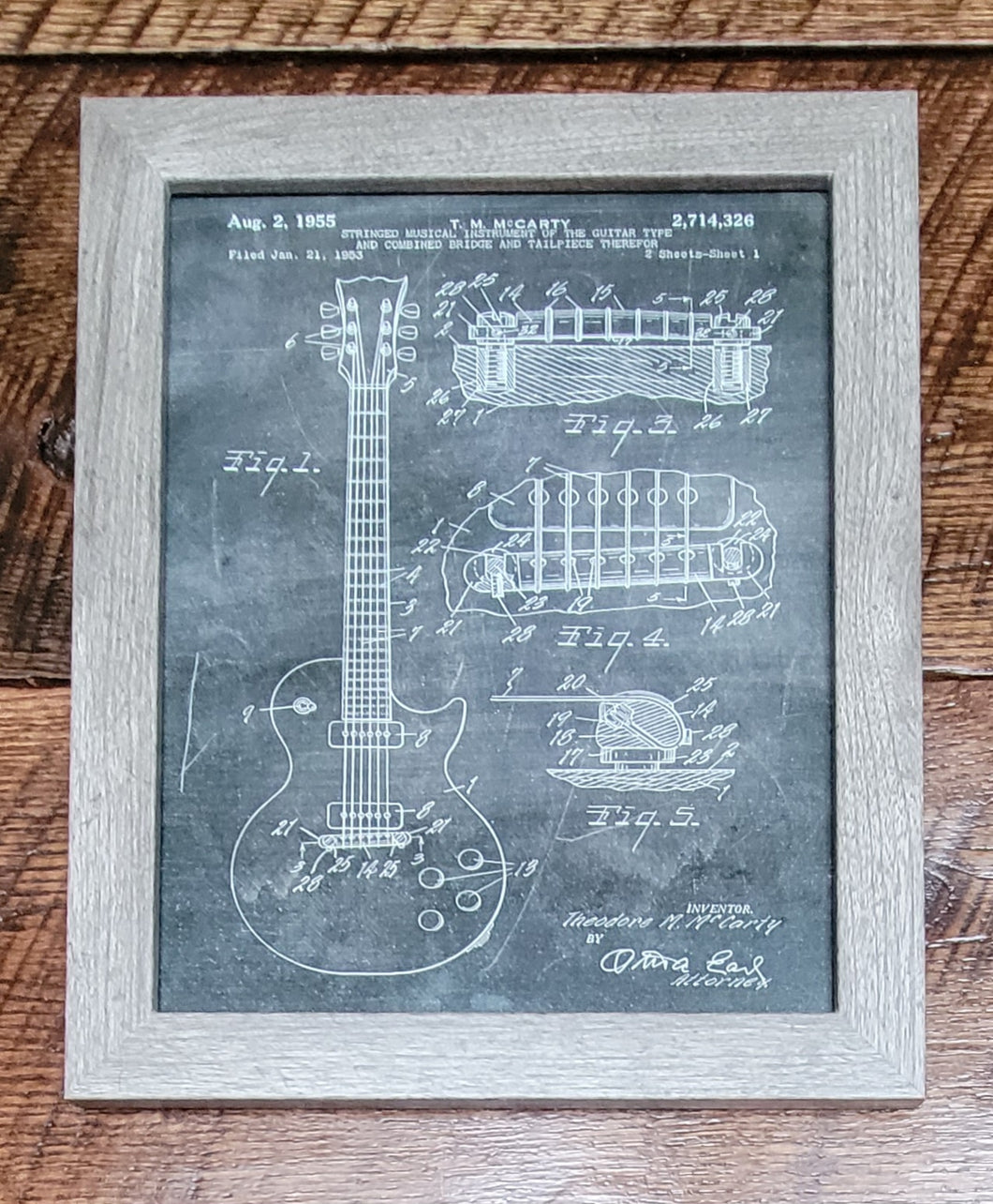 gibson patent art print