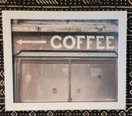 framed coffee sign print